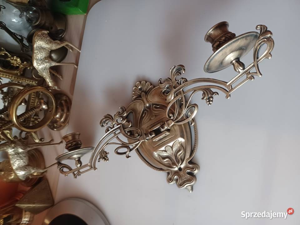 Mosiężny świecznik do pianina Poznań