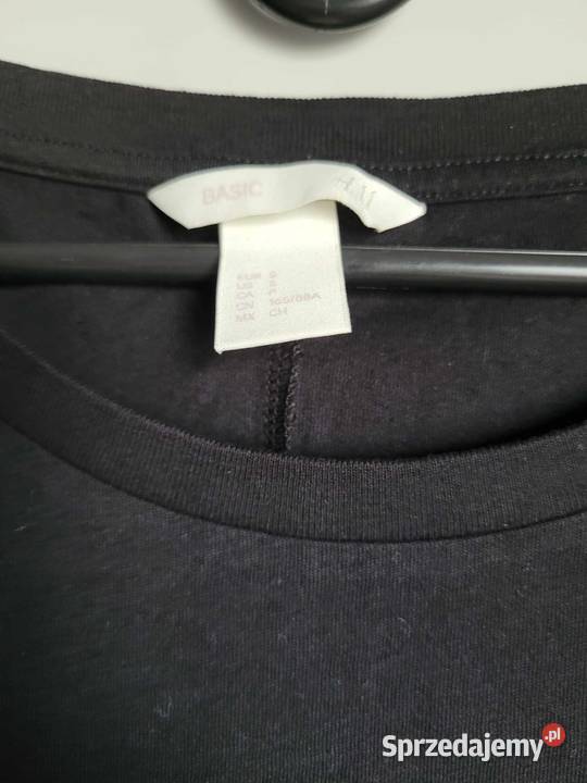 Tshirt czarny HM bawełna Warszawa