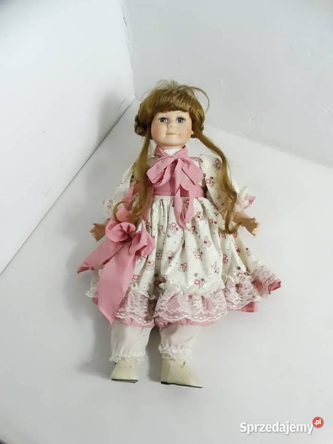 Piękna lalka porcelanowa retro 50 stylowa Biłgoraj