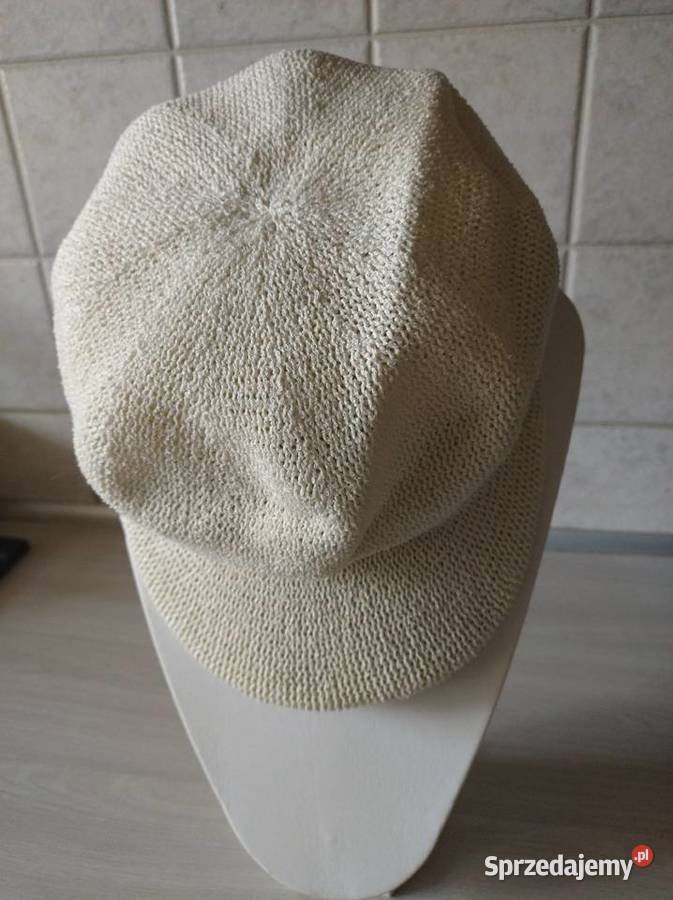 Czapka z daszkiem w kolorze Ecrii Lublin sprzedam