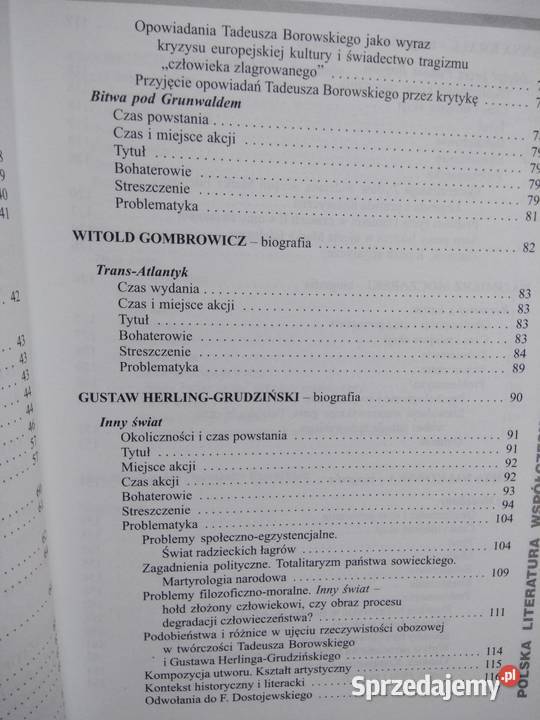 Polska literatura współczesna 7a Greg