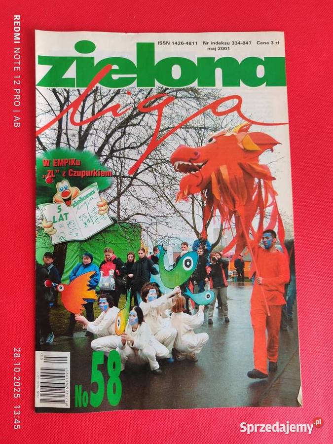 Zielona Liga 2001 5460 miesięcznik przyroda Katowice