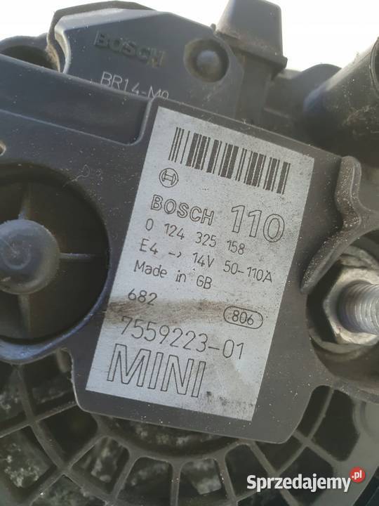 ALTERNATOR Mini One R50 R53 16 16V 110A bosch lubelskie Chełm