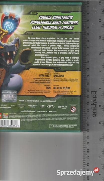LEGO Ninjago węży część 1odcinki 14 DVD mazowieckie Pruszków