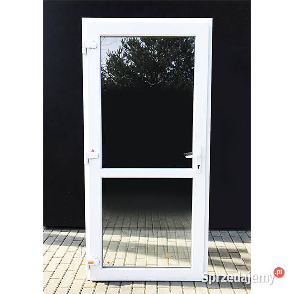 Tanie Drzwi PCV 100x200 białe śląskie