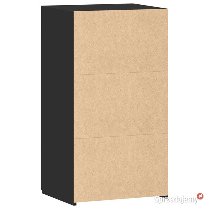 Szafka czarna 50x425x93 materiał drewnopochodny
