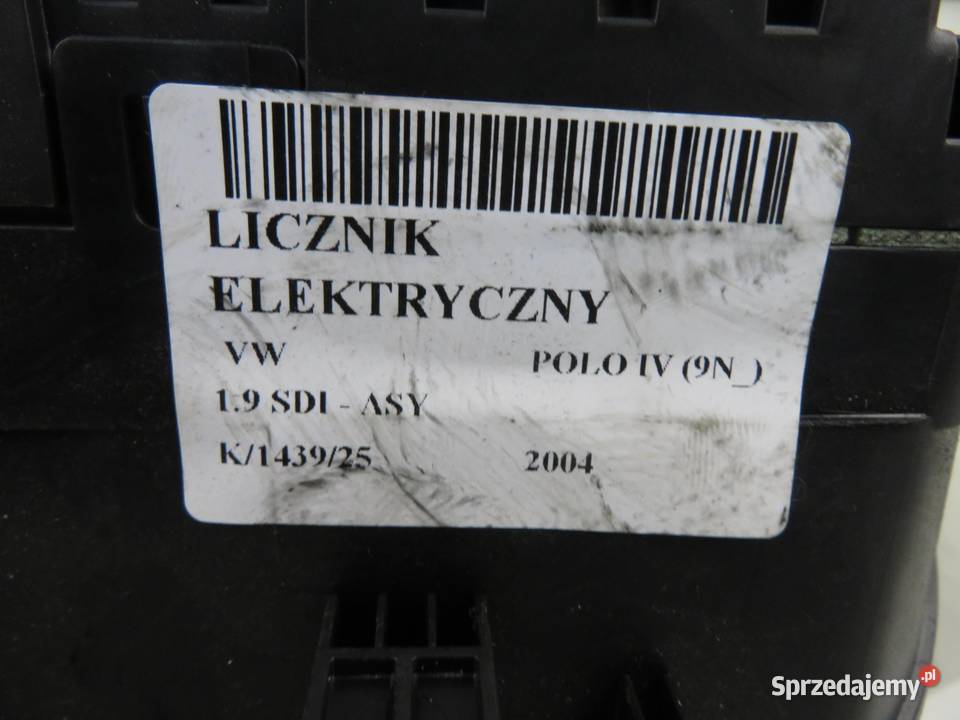 LICZNIK VW POLO IV 9N 19 SDI ASY 6Q0920820E