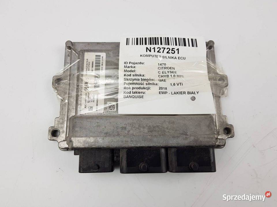 KOMPUTER SILNIKA ECU 9804436280 9817868880 kujawsko-pomorskie Lipno sprzedam