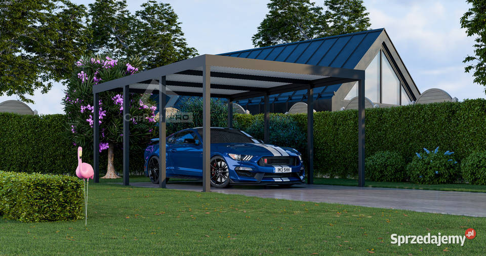 CarPort PREMIUM Wiata samochodowa 5x5 Antracyt 440zł/m2 małopolskie Brzesko
