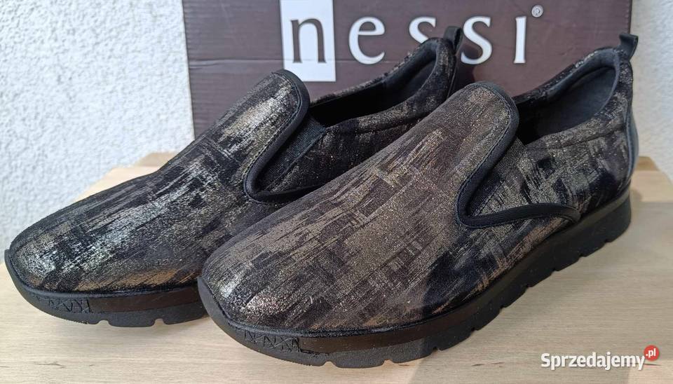 Mokasyny damskie r39 na grubej podeszwie Nessi Warszawa