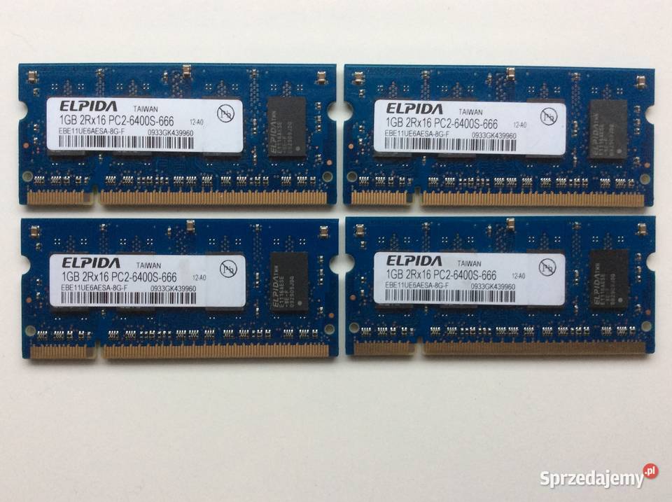 Pamięć RAM DDR2 PC2 HYNIXELPIDA 512MB i 1GB