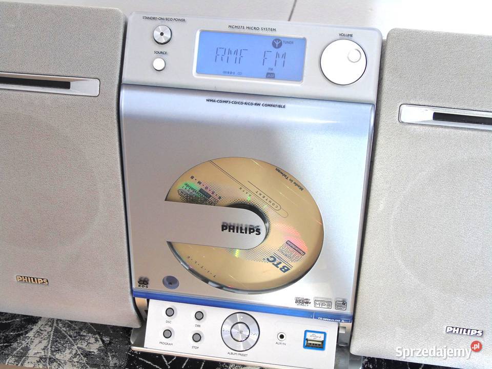 Wieża Philips CD USB mp3 kolumny sprawna DOSTAWA Wieże i miniwieże Jasło sprzedam