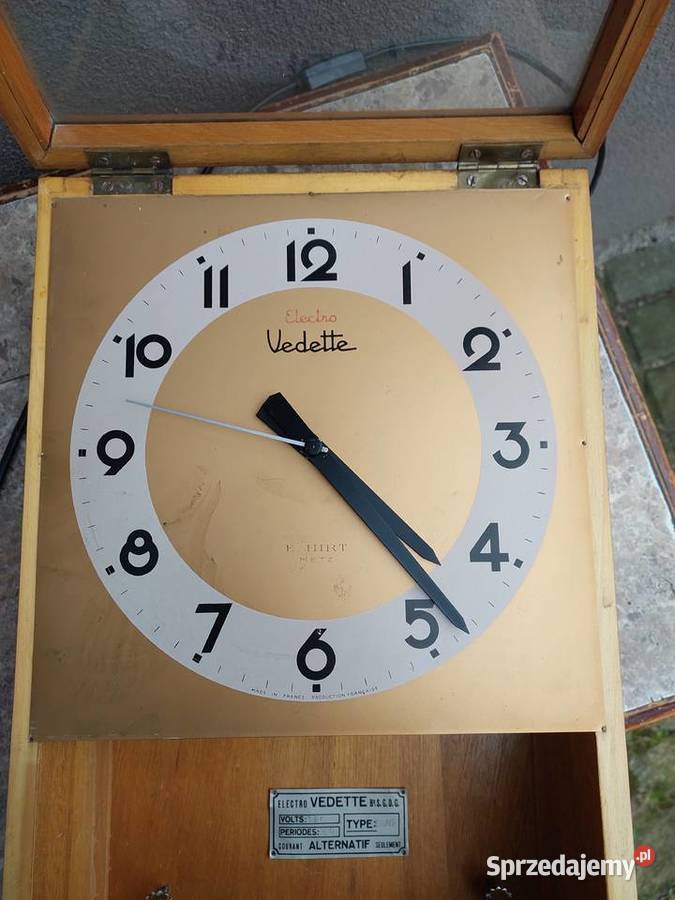 122 Stary zegar Vedette Electro Tczew