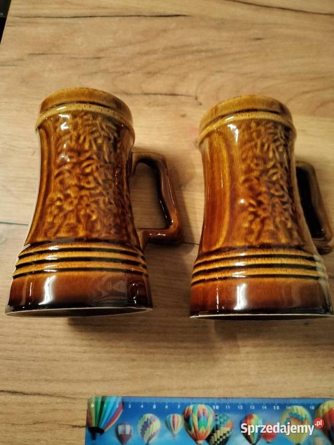 Dwa kufle ceramika Mirostowice prl Choszczno