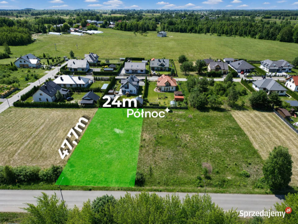 2 działki budowlane Urszulin MPZP asfalt
