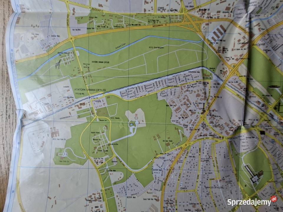 Turcja Turkey Ankara and Environs plan miasta
