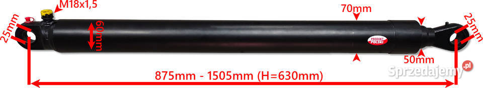 Siłownik Hydrauliczny Cylinder Wzmacniany TUR Pozostałe