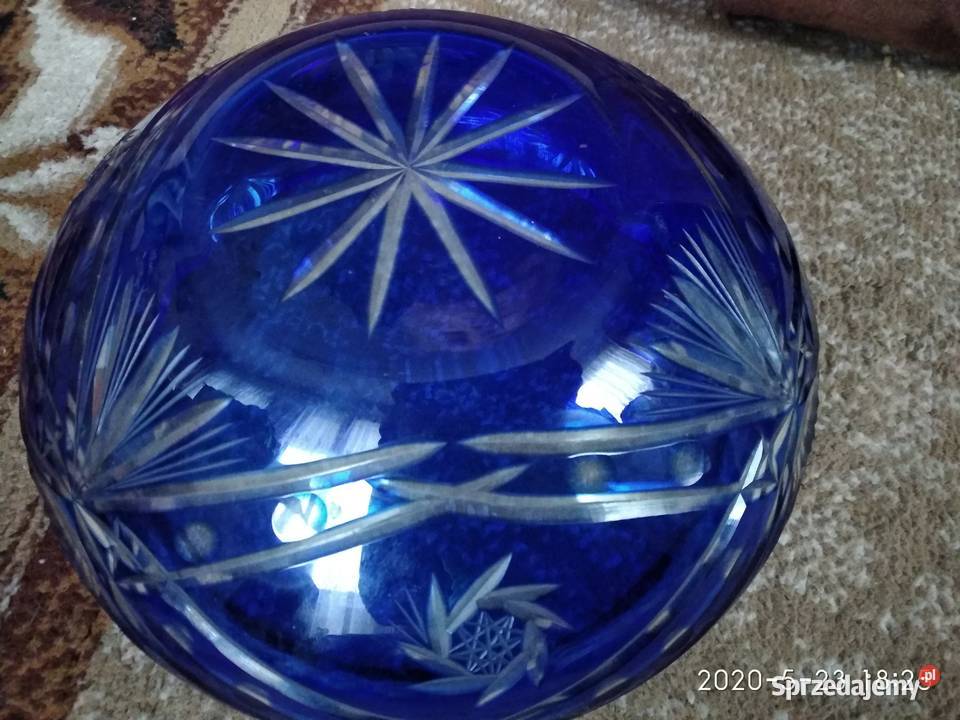 kryształowa misa kolorowy kryształ Porcelana i szkło Poznań