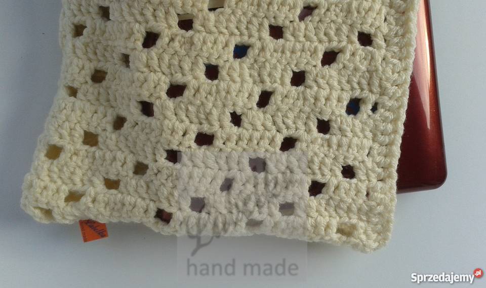 Pokrowiec etui biały na laptop ręcznie wykonany podlaskie Białystok