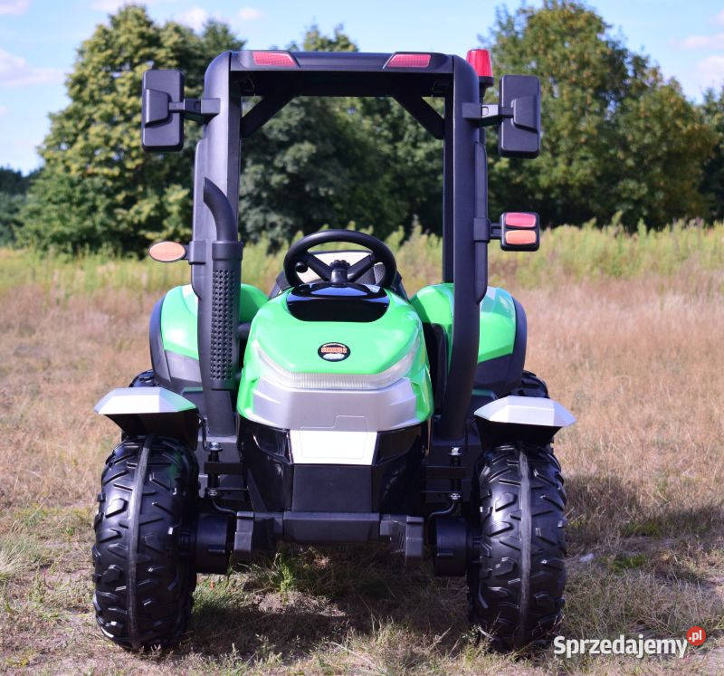 Autko na akumulator OLBRZYMI TRAKTOR Z PRZYCZEPĄ Myszków