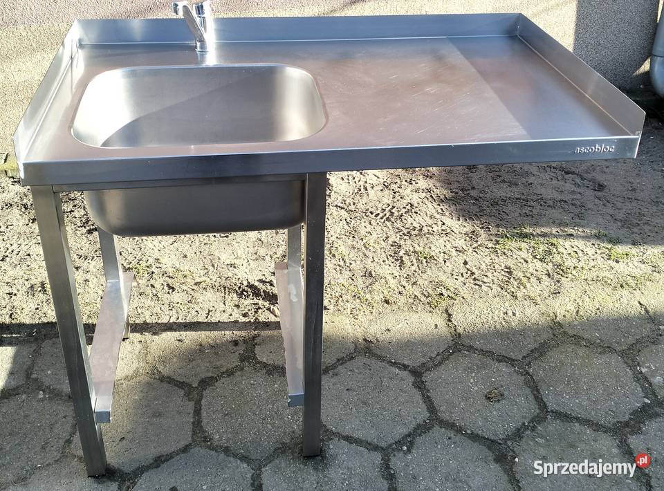 Zlew gastronomiczny z miejscem na zmywarkę Słupia Kapitulna