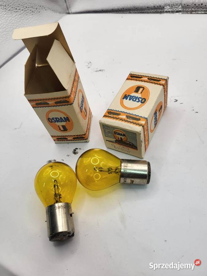 ŻARÓWKA OSRAM 6V 50W ŻÓŁTA DO MOTOCYKLA śląskie Rybnik