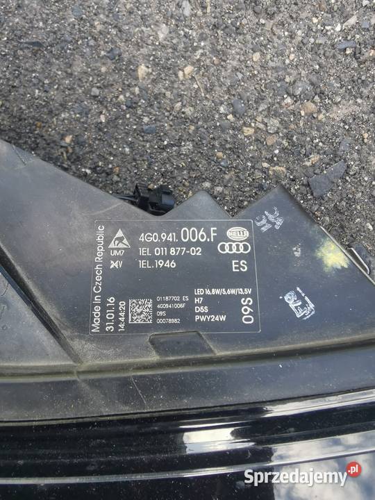 Lampa prawa Audi A6 C7 lift 4G0941006F Prawe Oświetlenie