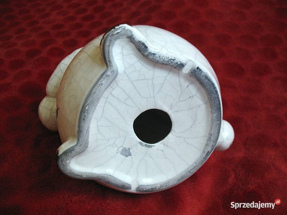Zając z efektem crackle porcelana 20 x 15 x 14 Siedlce sprzedam