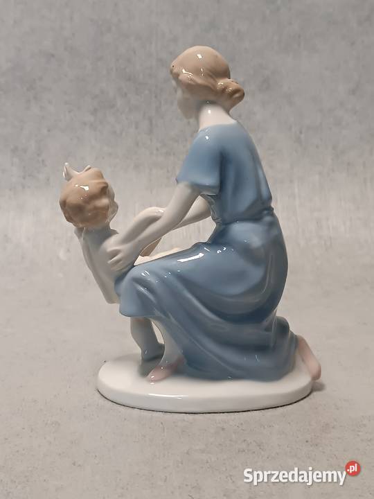 GRFENTHAL Carl Scheidig Figurka Matki z Porcelana i szkło Zakopane