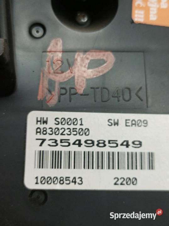 PANEL NAWIEWU 735498549 Fiat Doblo II 2009 świętokrzyskie sprzedam