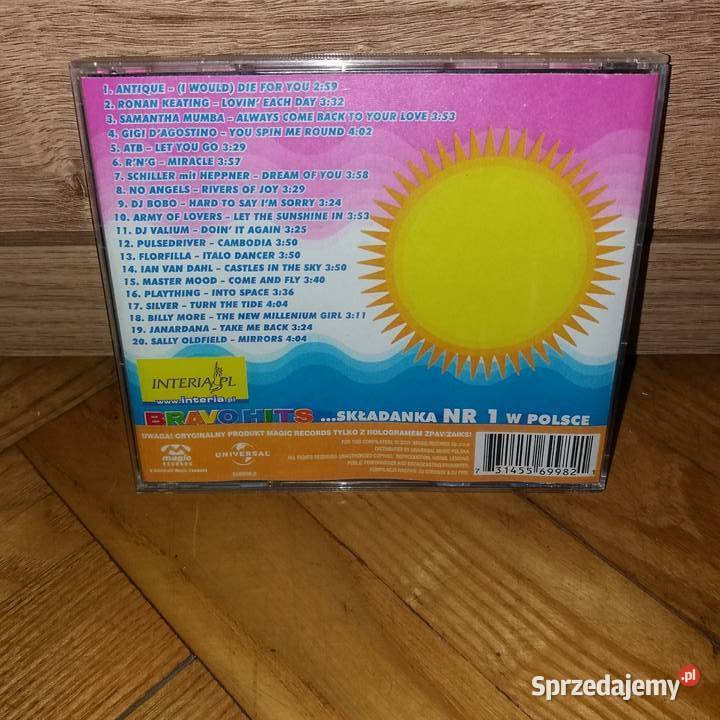 Bravo Hits Lato 2001 Antique ATB Schiller Dj pop Płyty i kasety