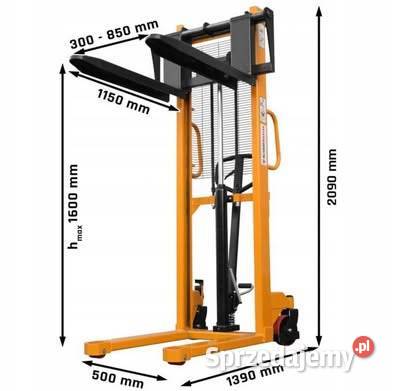 Wózek masztowy paletowy WRHS 1516 Pozostałe warmińsko-mazurskie sprzedam