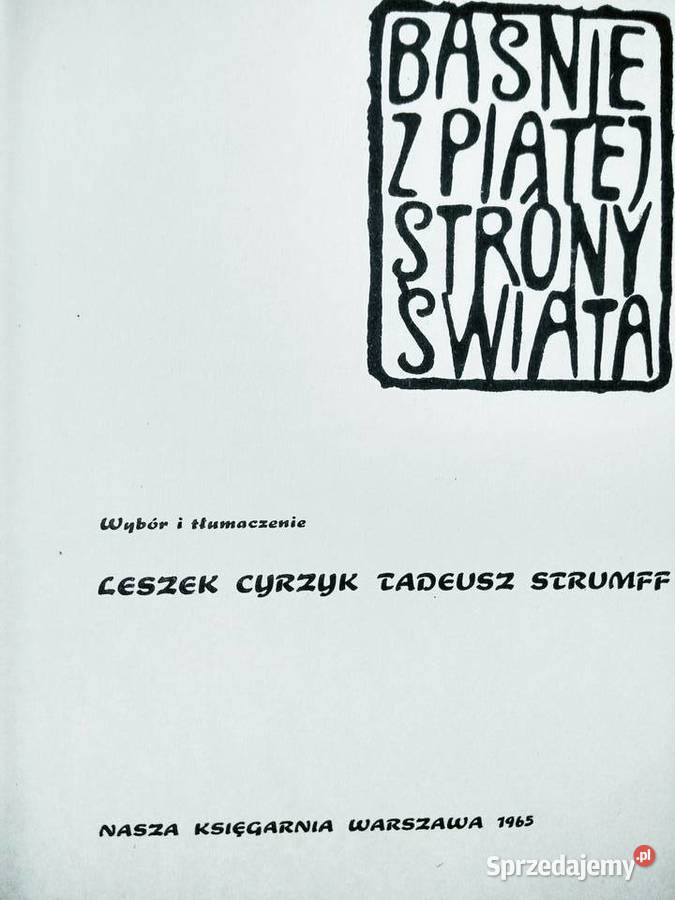 Baśnie z Piątej strony świata prezenty książki Antykwariat Warszawa