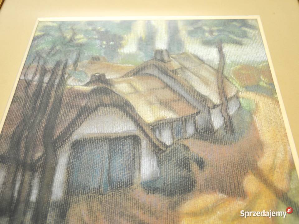 Pastel na kartonie Leo Vingerhoets Belgia poł mazowieckie Warszawa