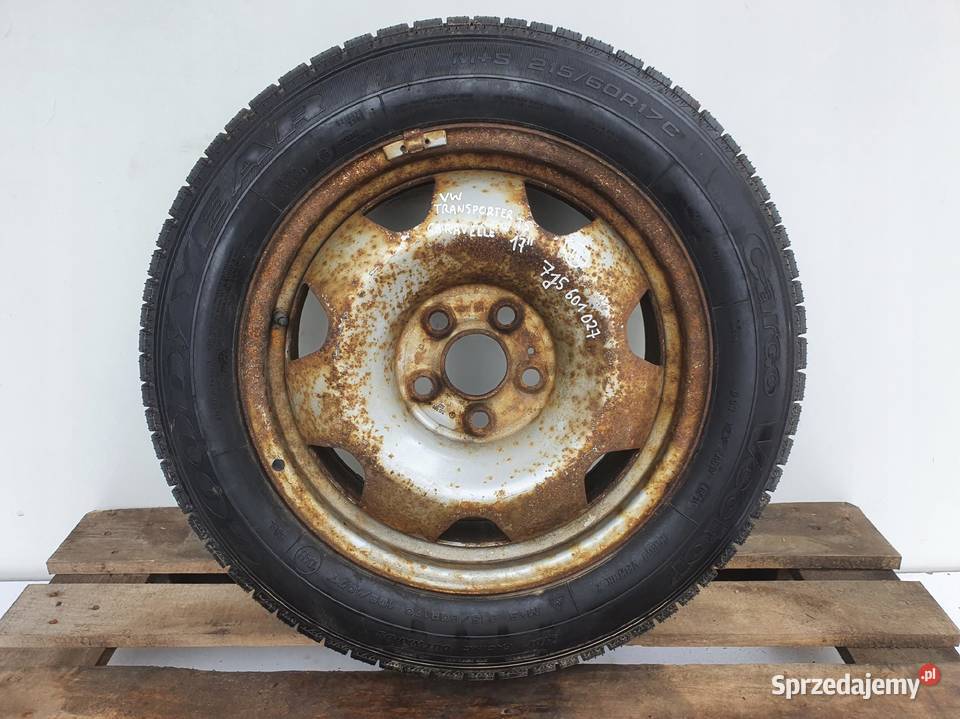 VW Transporter T5 KOŁO ZAPASOWE Zapas 21560 R17 Samochodowe Chełm