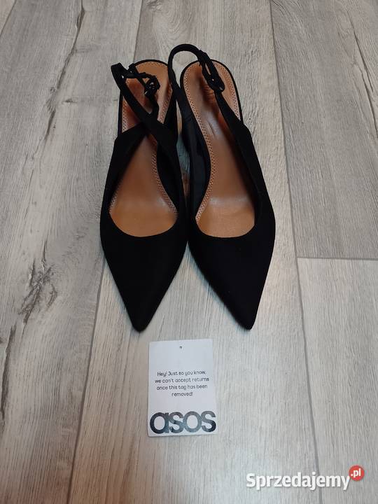 40 ASOS Design Czarne czółenka wieczorowe z Kraków