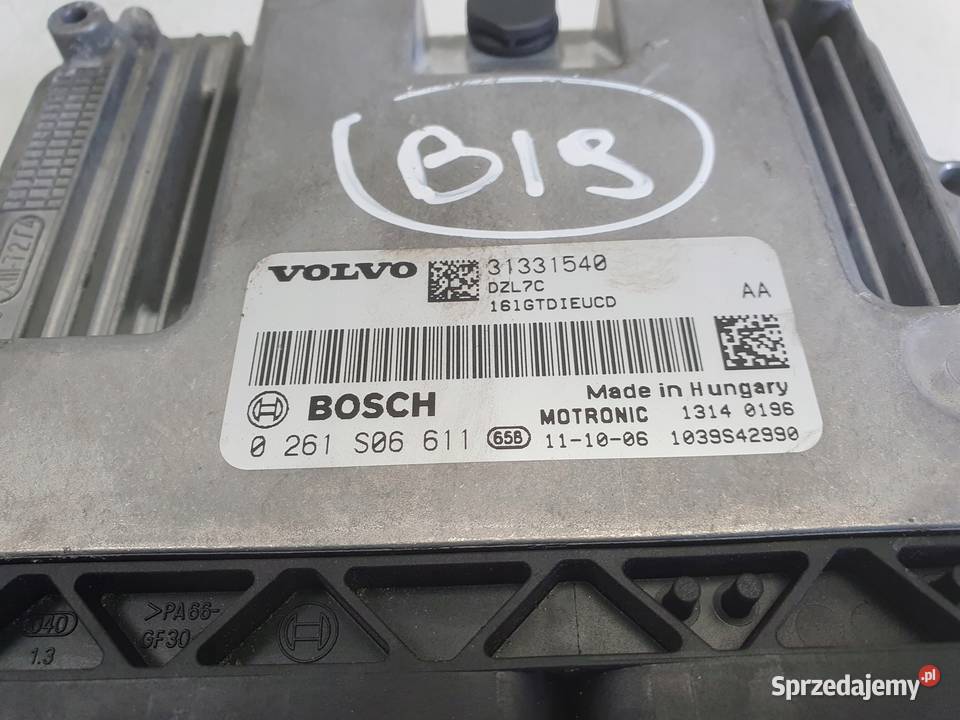Volvo S60 II V60 16 T3 STEROWNIK SILNIKA Silniki i osprzęt