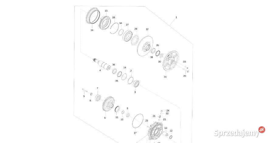 John Deere 9470RX Wał R563669 Silnik Jastrzębniki