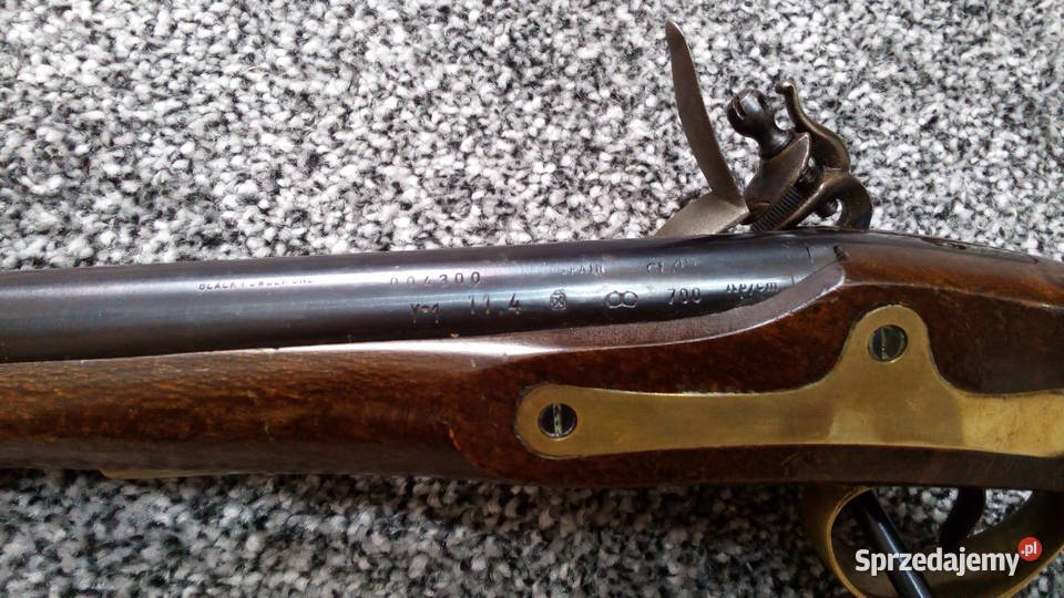 pistolet skałkowy czarnoprochowy