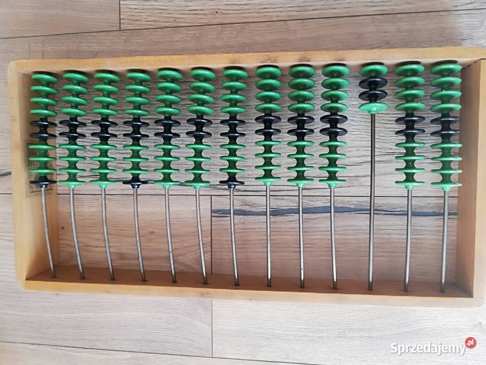 Stare drewniane liczydło biurowe z PRLu stan Pozostałe Wrocław