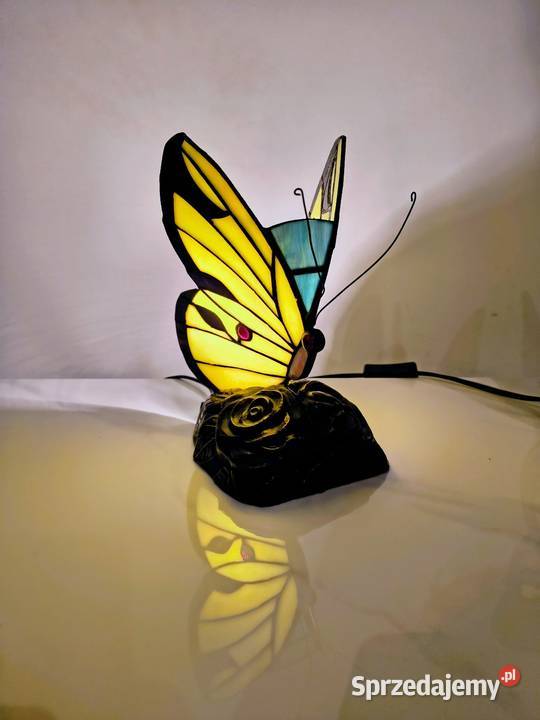 Tiffany lampa witrażowa stołowa nocna biurowa Zaręba