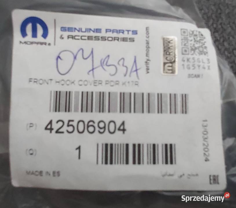 Zderzak przedni Opel Mokka X 1619 GL5 Oława sprzedam