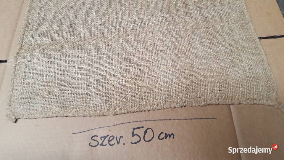 Polski MOCNY Worek jutowy 50x85 NATURALNA JUTA Rzeszotary