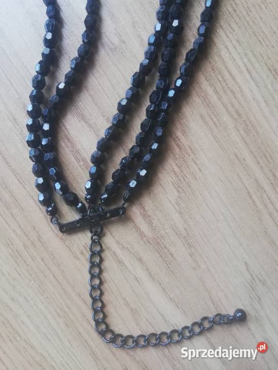 Naszyjnik czarny sprzedam