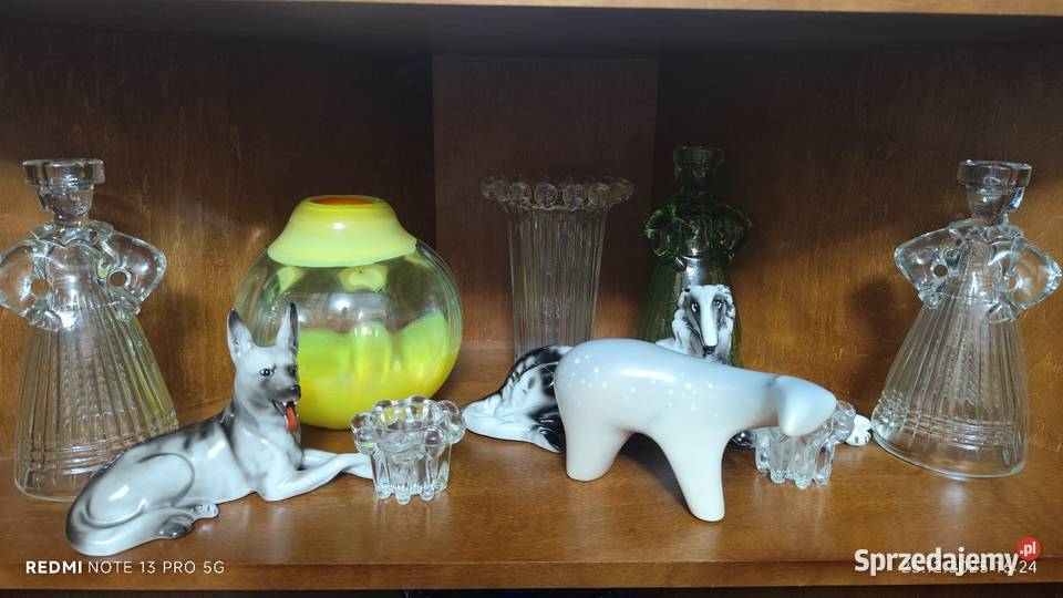 Szkło Kolorowe PRLu dolnośląskie Wiązów