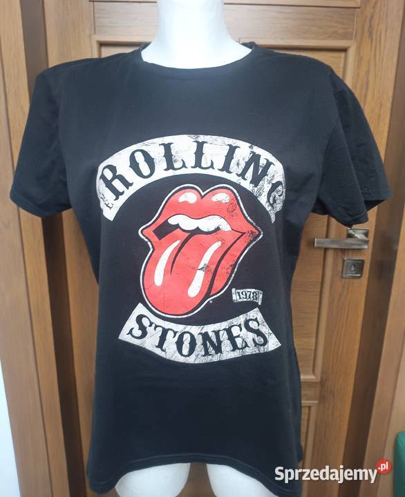 Czarna koszulka Tshirt Rolling Stones 1978 małopolskie Zbylitowska Góra sprzedam