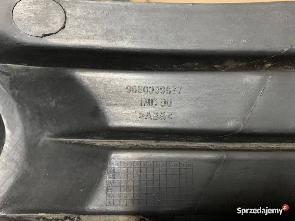 9650039877 kratka zderzaka lewa przód citroen c4 Zderzaki Ustowo
