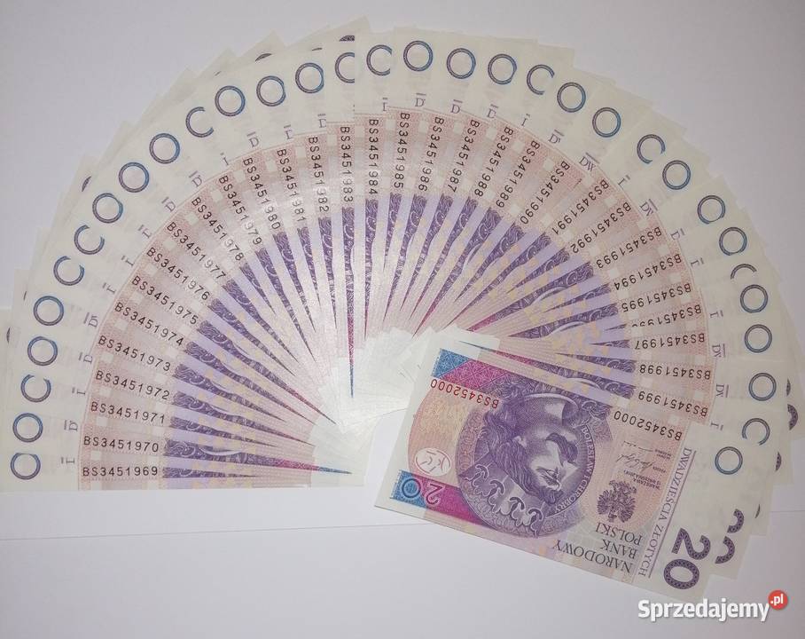 20 UNC 345Twój Urodzenia BS 345 19692000 Bytom