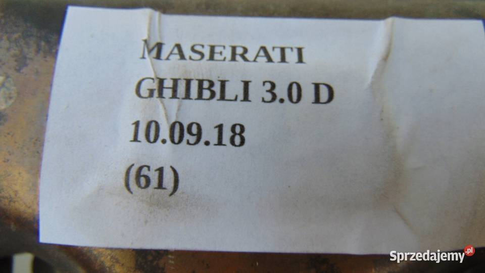 KOLEKTOR WYDECHOWY MASERATI GHIBLI 30D Nowy Tomyśl sprzedam