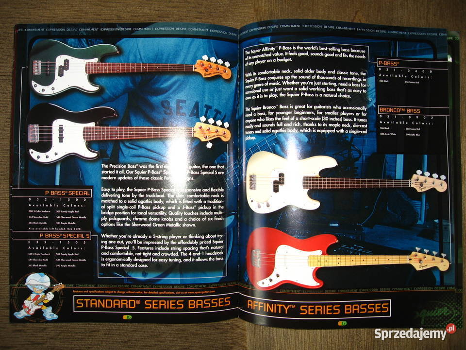 Squier Guitars Basses katalog pomorskie Kępice